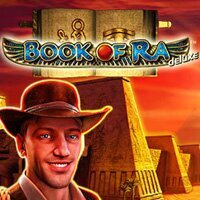 Book of Ra Deluxe game by Novomatic – logo hosted on Vegadream