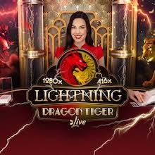 Lightning Dragon Tiger logo – Live Shows by Evolution at Vegadream