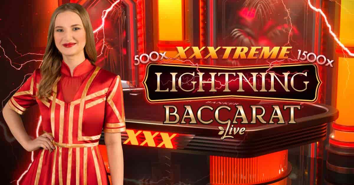 Play the XXXtreme Lightning Baccarat slot by Evolution on Vegadream